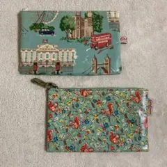 Cath Kidston フラットポーチ 2個セット