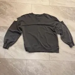 スウェット　ピグメント　チャコールグレー　フリーサイズ
