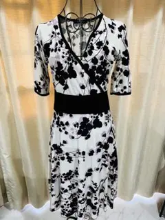 カシュクールワンピース ひざ丈ワンピース