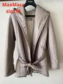 ⭐︎MaxMara ⭐︎フードつきコート　M グレージュ