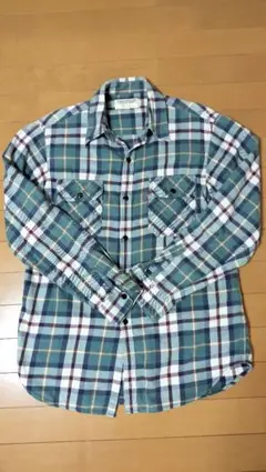 リーバイス　フランネルチェックシャツ 青系