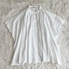 Brocante ブロカント　インドボイル フロンセシャツ　ゆったり　ギャザーのサムネイル