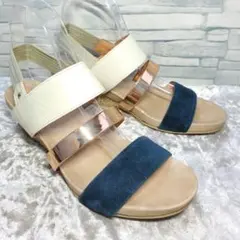 【良品】✨LANVIN 23.5cm バックストラップサンダル 完売品