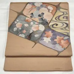 正絹 洒落袋帯 袋帯 おしゃれ帯 リユース着物 和装　017