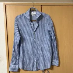 ストライプシャツブルー