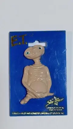 【未使用品】E.T. ２Ｄピンバッジ レトロな映画グッズ②