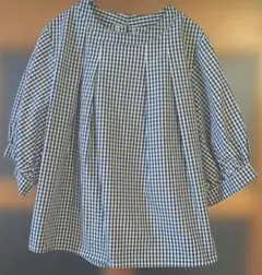 ナノ・ユニバース　新品ギンガムチェックブラウス