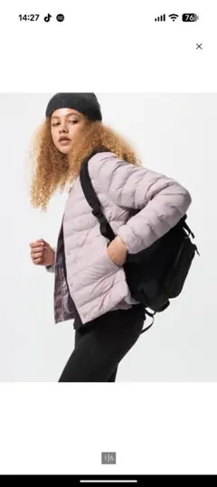 UNIQLO　パフテックコンパクトジャケット　ライトパープル　Ｓ