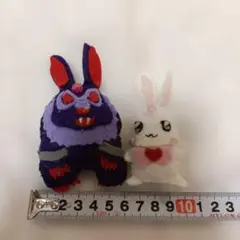 フェルト製ウサギぬいぐるみセット