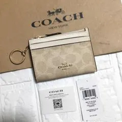 新品　COACH コーチ 定価23,100円 コイン パス IDケース 財布のサムネイル