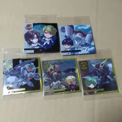【 ガンダムSEED　5種セット 】にふぉるめーしょん　ガンダムシールウエハース