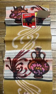 ヨ*ん様 着物生地　反物　昭和時代　生地　黒牡丹