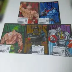 キン肉マン 必殺技クリアファイル 全5種セット【ローソン非売品