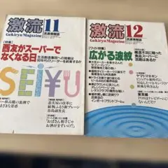 激流 11月号 12月号 2冊セット 流通情報誌　1988年