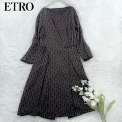 ETRO ウールワンピース　44 ETRO Metallic wool-blend devoré-velvet maxi dress | NET-A-PORTER