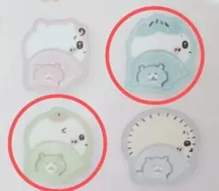 ちいかわベビー おしりもっちりフレークシール 2枚セットはちわれ＆くりまんじゅう