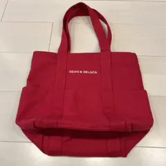 DEAN & DELUCA 赤 トートバッグ - メルカリ