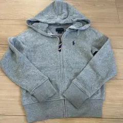 Ralph Lauren グレー フルジップパーカー 130/64
