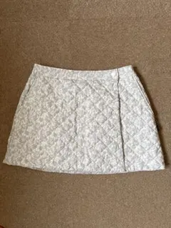 美品☆Prince テニス冬キルティング中綿スコートL 防寒