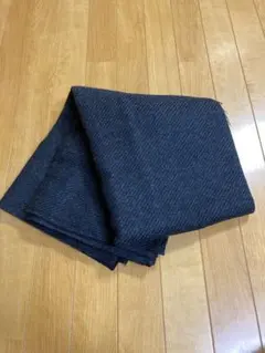 ウール生地　チャコールグレー　ヘリボーン柄　1.34m×2m