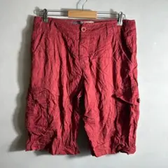 VINATAGE アメカジ カーゴショートパンツ ミリタリー フェードレッドのサムネイル