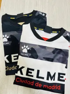 KELME 迷彩柄シャツ Ciudad de madrid 白黒
