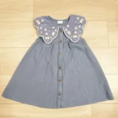 【美品】 NEXT ワンピース 86cm ノースリーブ 刺繍 女の子