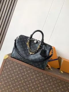 Louis Vuitton ブラック ボストンバッグ
