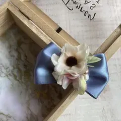 ヘアクリップ ミニコサージュ 05