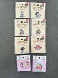 新品　Disneyワッペン 6点セット アイロン対応　入学準備