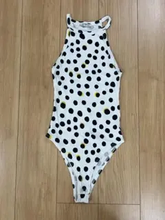 ZARA ドット柄ハイネックタンクトップ