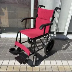 日進医療器 アルミ製 車椅子 TH-2SB 折りたたみ式 介助用 介護 福祉用具のサムネイル