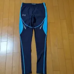 UNDER ARMOUR ネイビー/ブルー タイツ M
