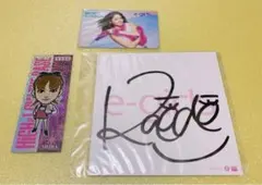 E-girls 楓　直筆 サイン色紙　ミュージックカード　千社札