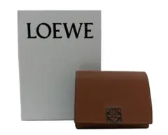 未使用品！LOEWE【ロエベ】アナグラム トライフォールドウォレット 三つ折財布