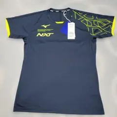Mizuno NEXT ネイビー/ライム Tシャツ　Sサイズ