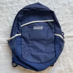 Coleman コールマン　キッズ　リュック　ネイビー　水玉　紺