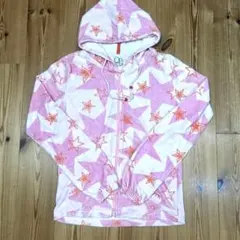 オーシャンパシフィック　タオル生地 フルジップパーカーL 星柄　プール海