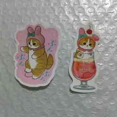 【未使用】モフサンド×サンリオ マイメロディ ステッカー シール 2枚 マイメロ