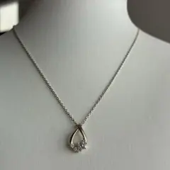 4℃ ネックレス シルバー ドロップモチーフ - メルカリ