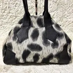 ヴィヴィアンウエストウッド　ヤスミン　ハンドバッグ　レオパード　キャンバス
