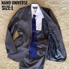 極美品 ナノユニバース テーラードジャケット ストレッチ ネイビー 紺 