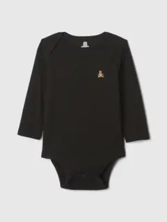 babyGAP 黒 長袖ロンパース 0-3ヶ月 はじめてのお気に入りボディスーツ