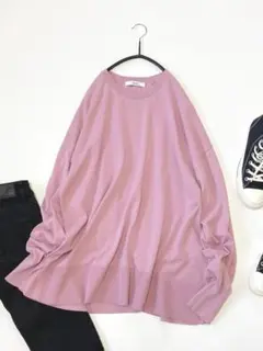 美品ジャーナルスタンダードレリューム春色24SSクールコットンワイドプルオーバー