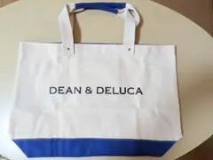 【未使用・美品】DEAN & DELUCA トートバッグ ベージュ/ネイビー