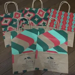 スターバックス ショッパー (紙袋) クリスマスショッパー 5枚②