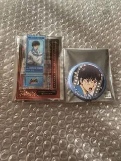 新劇場版　銀魂　-吉原大炎上- 缶バッジ　チケット風キーホルダー　志村新八