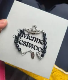 Vivienne Westwood 新品同様 ブラックビーズブレスレット