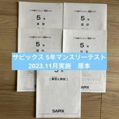 2025年最新】サピックス 5年 11月の人気アイテム - メルカリ