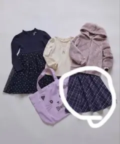 エニィファムキッズ チェックスカート
